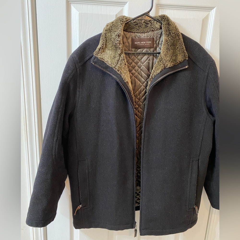 Marc New York Sherpa lined full zip fleece Jackets men’s size Large - Picture 2 of 11